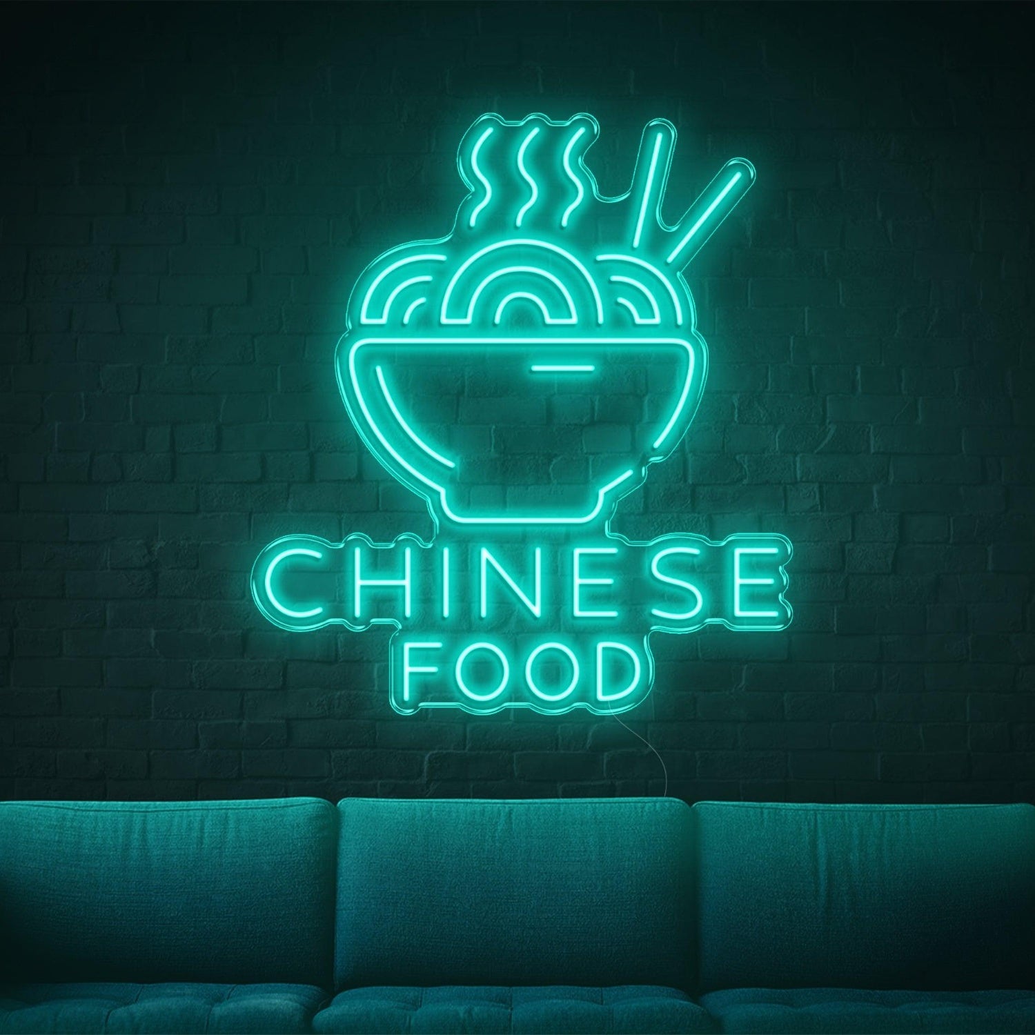 Red Noodles Bowl Chinese Food Led Neon Sign For Restaurant Decor | Shineneon