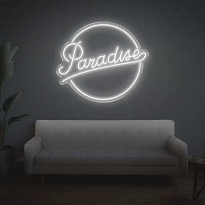 Red Paradise Led Neon Sign For Cozy Home Living Room Decor | Shineneon
