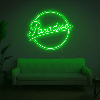 Red Paradise Led Neon Sign For Cozy Home Living Room Decor | Shineneon