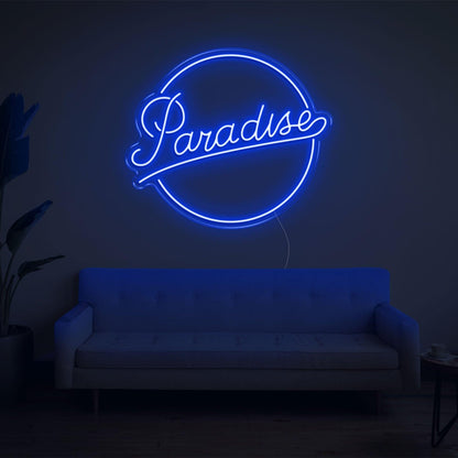 Red Paradise Led Neon Sign For Cozy Home Living Room Decor | Shineneon