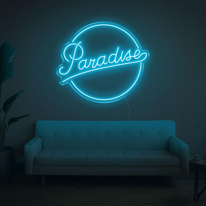 Red Paradise Led Neon Sign For Cozy Home Living Room Decor | Shineneon