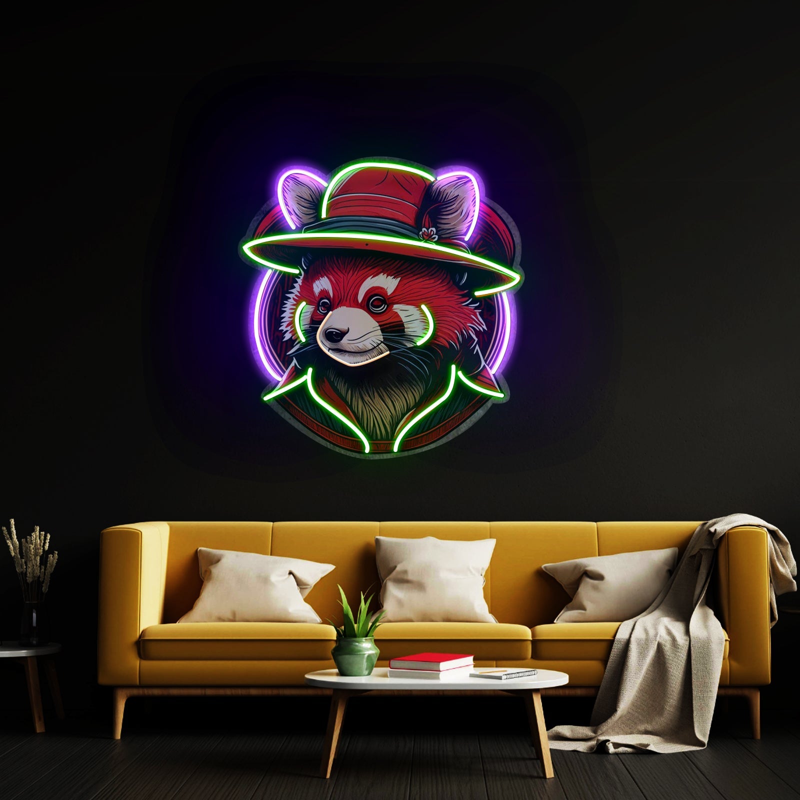 Red Racoon Led Neon Sign Light Custom Led Signs - Shineneon