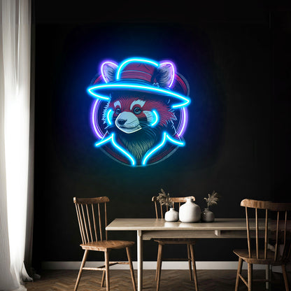 Red Racoon Led Neon Sign Light Custom Led Signs