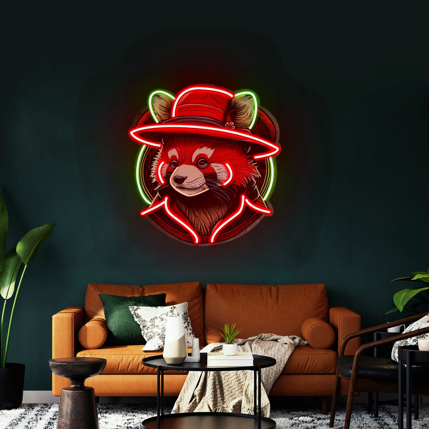 Red Racoon Led Neon Sign Light Custom Led Signs