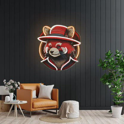 Red Racoon Led Neon Sign Light Custom Led Signs