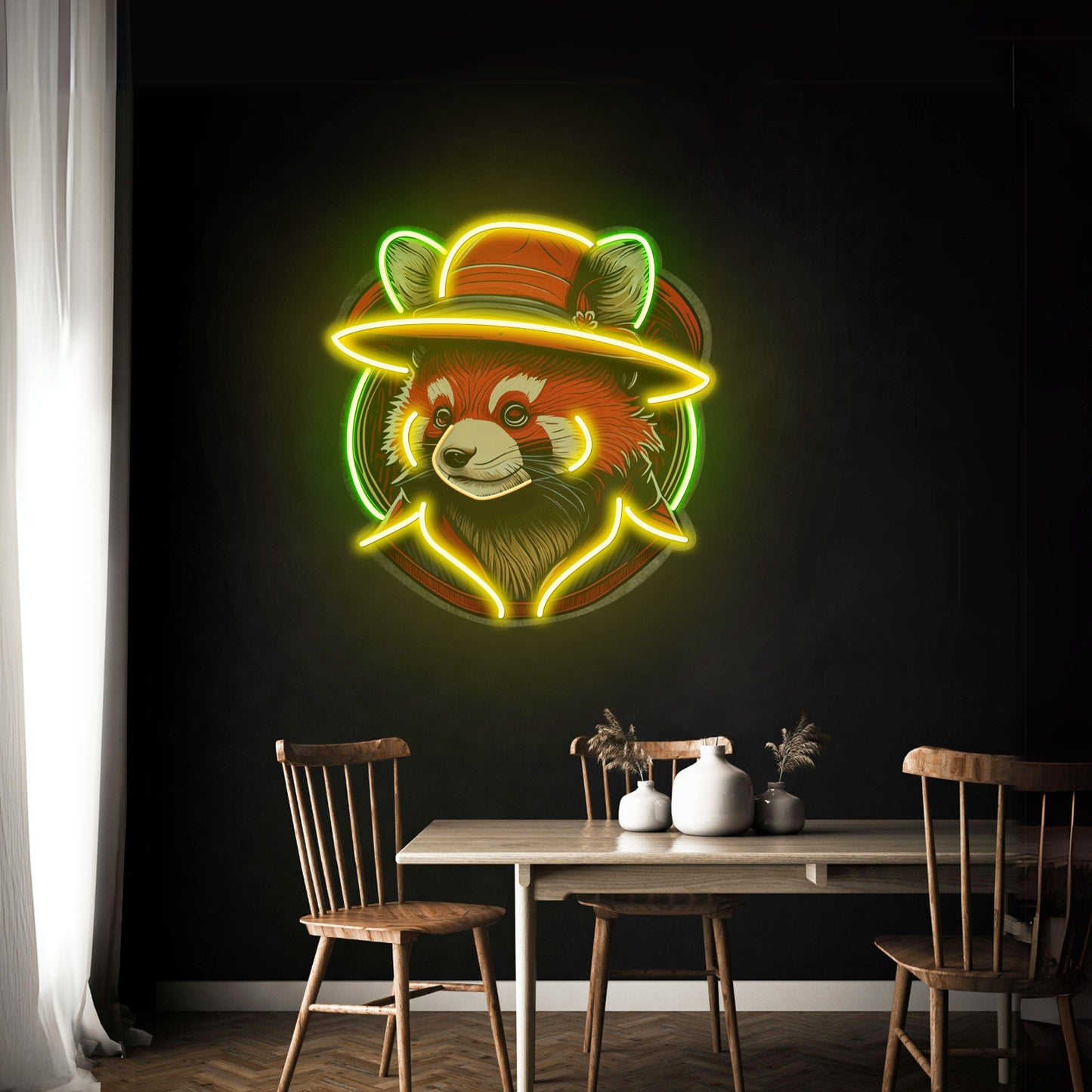 Red Racoon Led Neon Sign Light Custom Led Signs