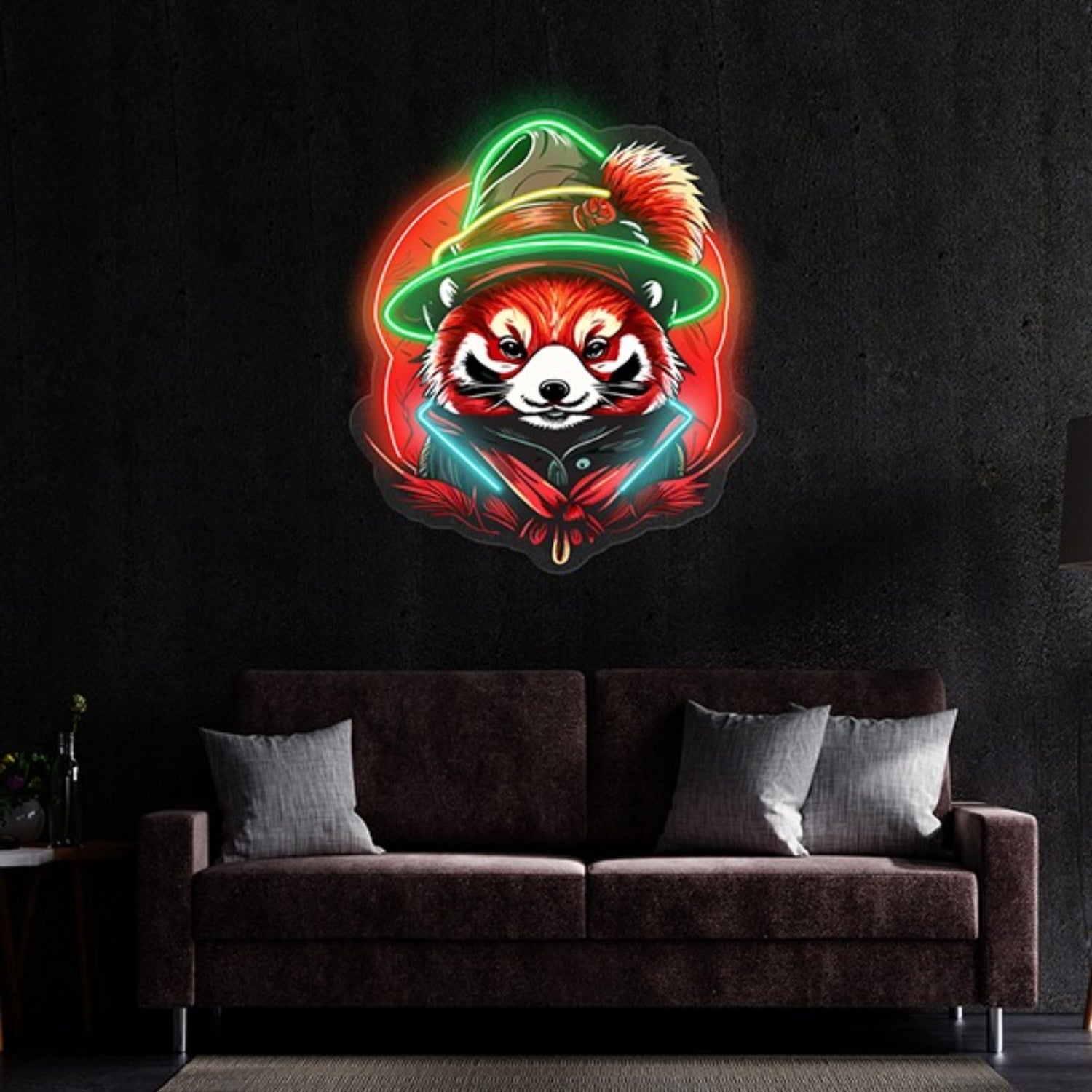 Red Racoon Led Neon Sign Wall Art Decor Light Pop Art | Shineneon