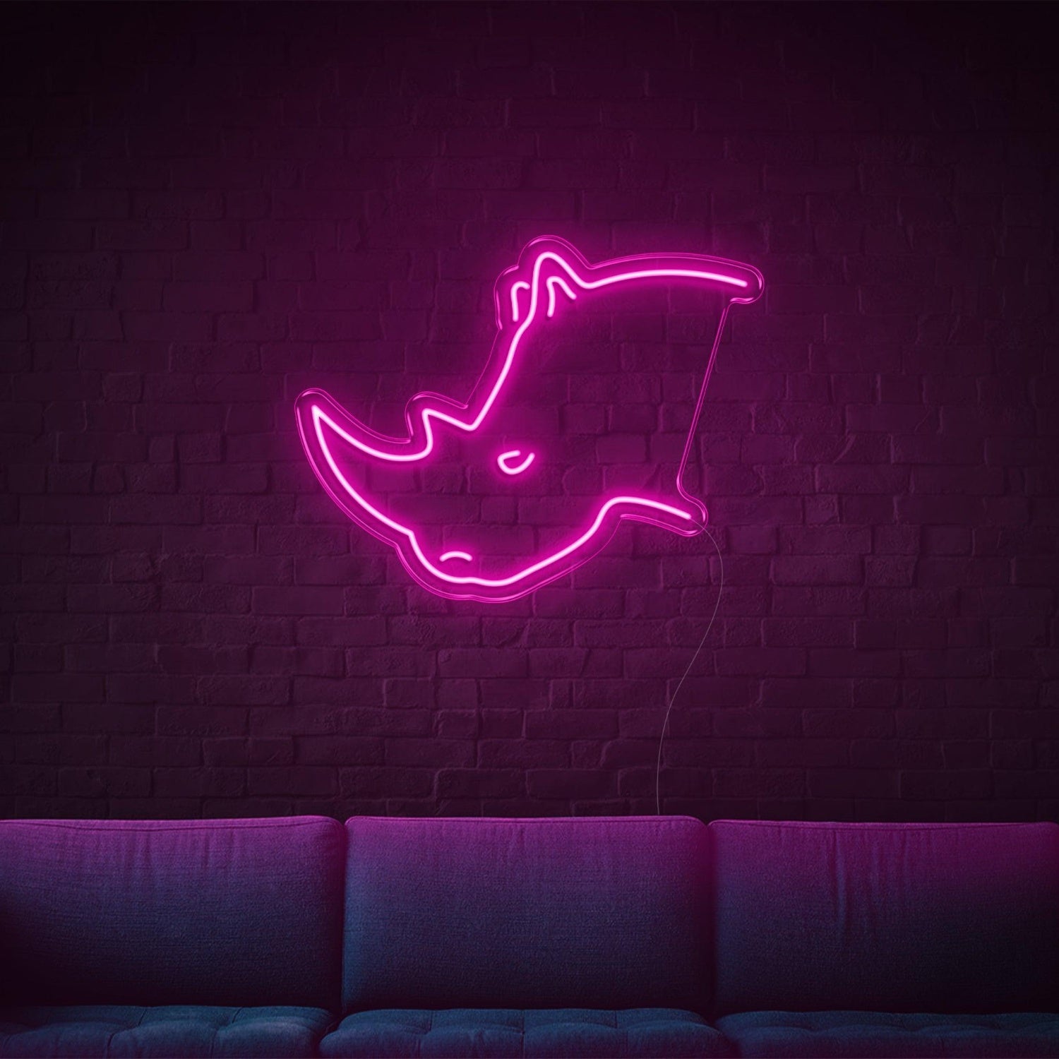 Red Rhino Head Led Neon Sign Indoor Wall Art | Shineneon
