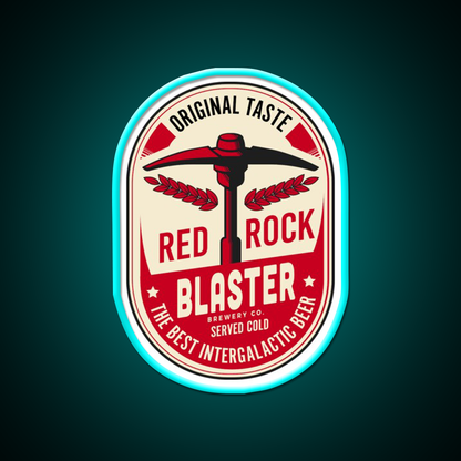 Red Rock Blaster Beer Bar Decor Led Neon Sign Rgb Color - Size and dimension reference
