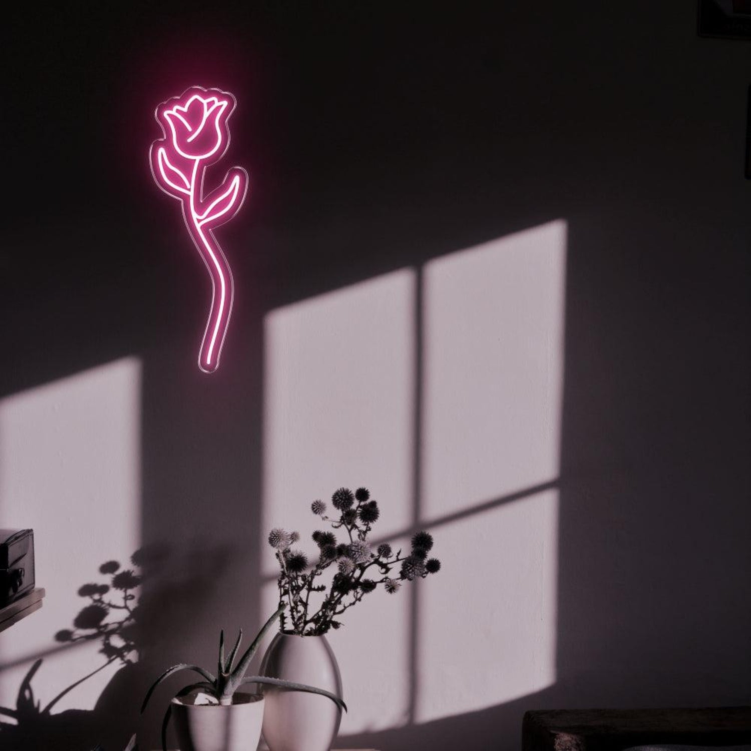 Red Rose Led Neon Sign For Modern Home Decor | Shineneon