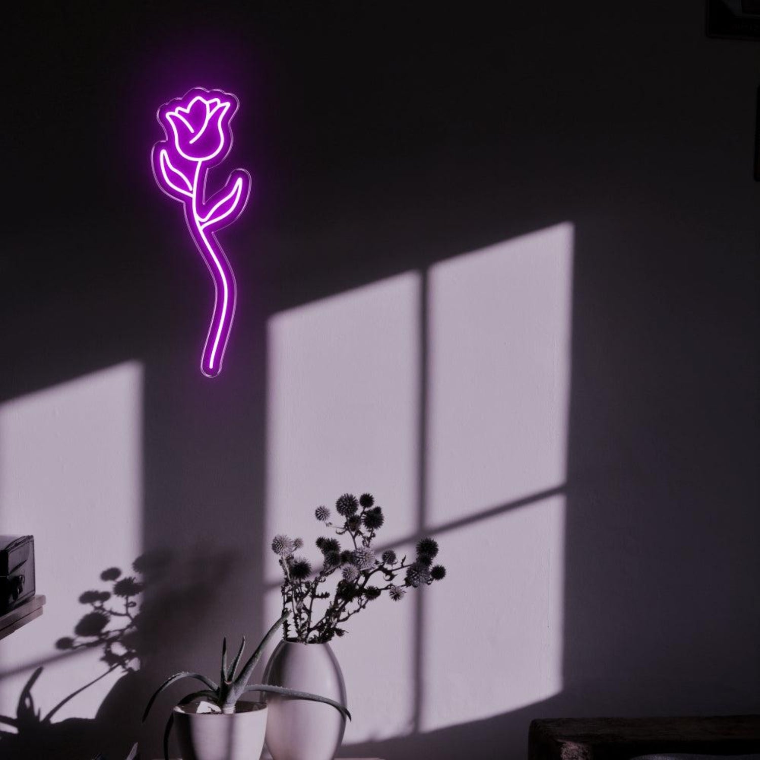 Red Rose Led Neon Sign For Modern Home Decor | Shineneon