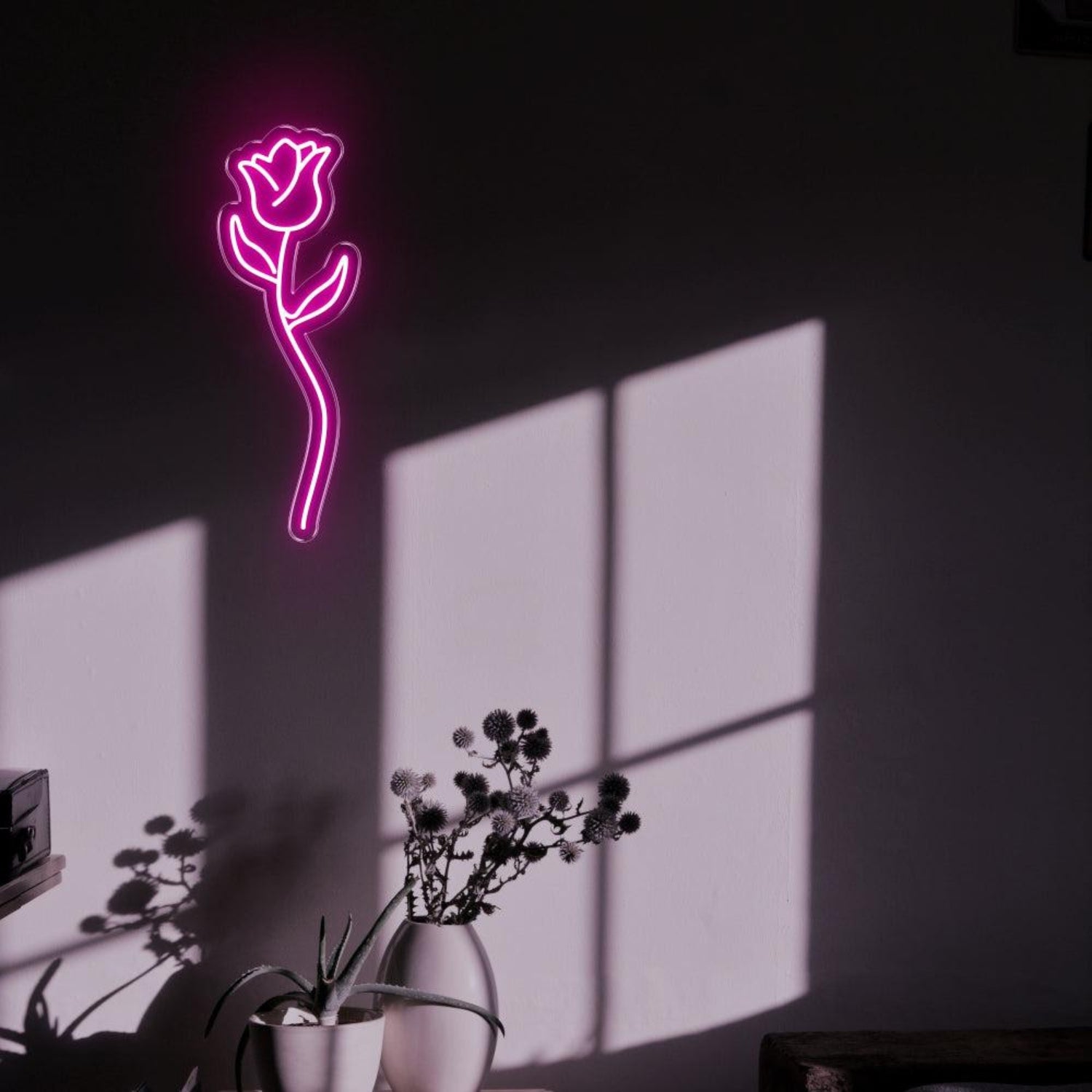 Red Rose Led Neon Sign For Modern Home Decor | Shineneon