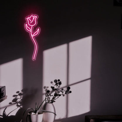 Red Rose Led Neon Sign For Modern Home Decor | Shineneon