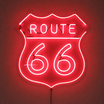 Red Route 66 Shield Neon Sign LED Neon Sign main product image