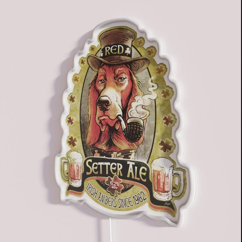Red Setter Irish Ale Rgb Led Neon Sign - Shineneon
