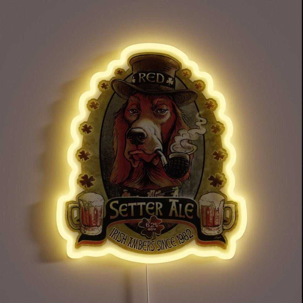 Red Setter Irish Ale Rgb Led Neon Sign - Shineneon