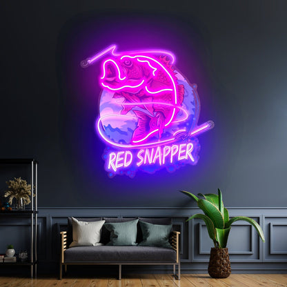 Red Snapper Led Neon Sign Light Custom Led Signs - Shineneon