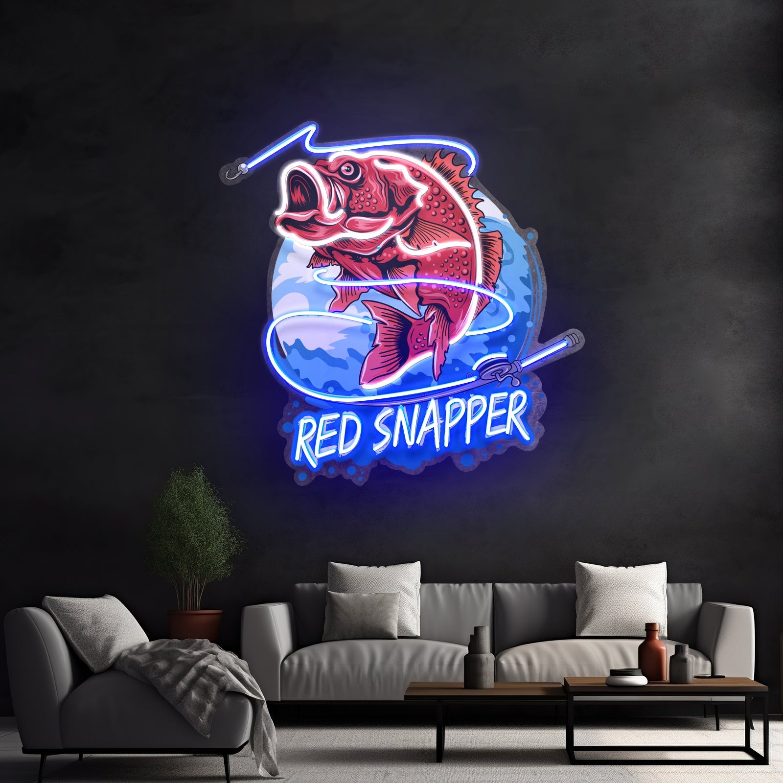Red Snapper Led Neon Sign Light Custom Led Signs - Shineneon