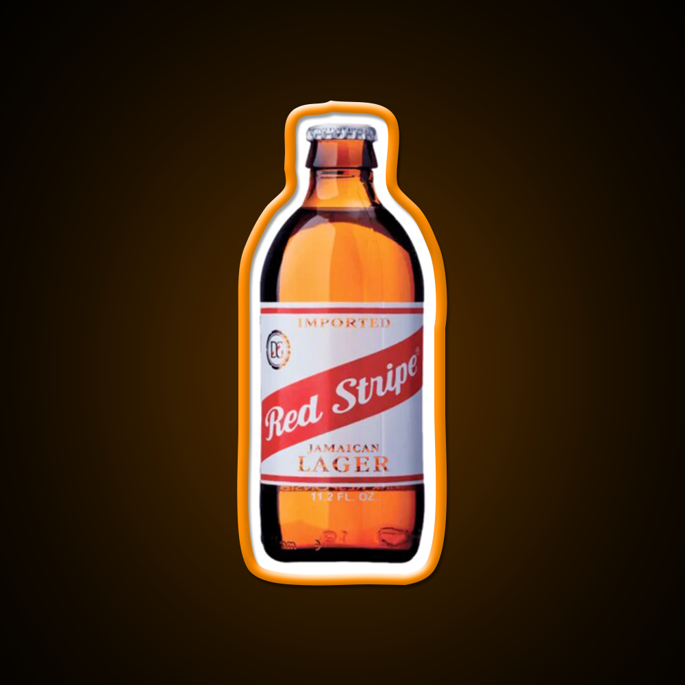 Red Stripe Beer Bar Decor Led Neon Sign Rgb Color