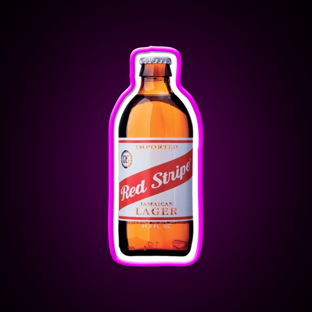 Red Stripe Beer Bar Decor Led Neon Sign Rgb Color