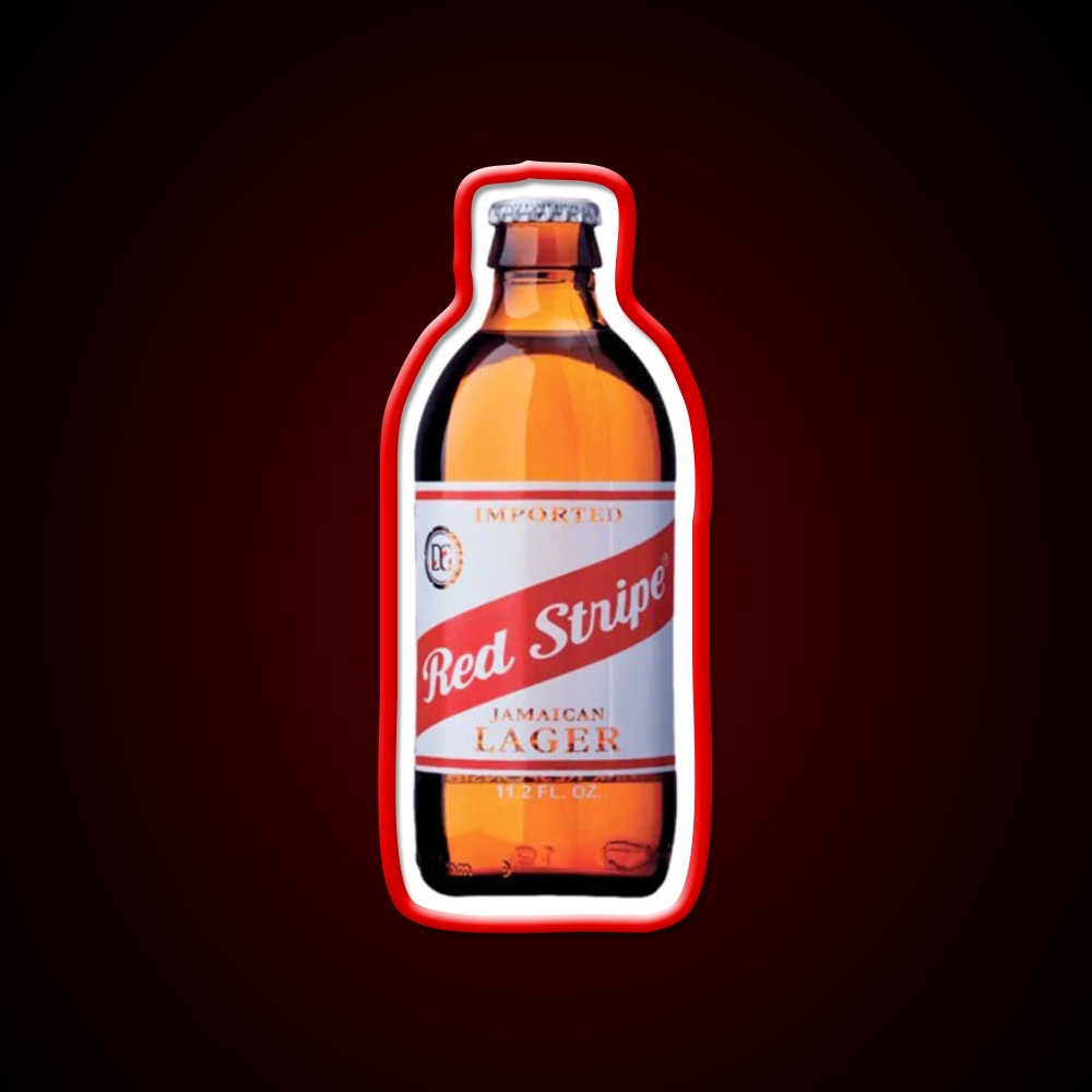 Red Stripe Beer Bar Decor Led Neon Sign Rgb Color