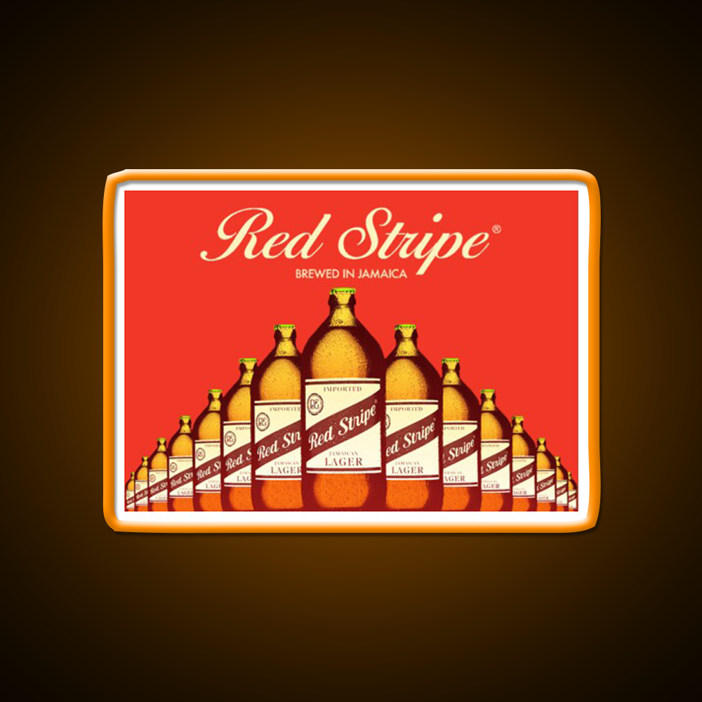 Red Stripe Beer Brewed Beer Bar Decor Led Neon Sign Rgb Color - LED neon sign view 6