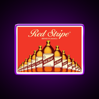 Red Stripe Beer Brewed Beer Bar Decor Led Neon Sign Rgb Color - LED neon sign view 9