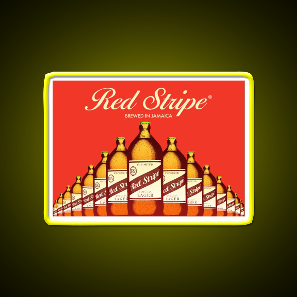 Red Stripe Beer Brewed Beer Bar Decor Led Neon Sign Rgb Color - LED neon sign view 7