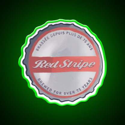 Red Stripe Bottle Cap Beer Bar Decor Led Neon Sign Rgb Color - LED neon sign view 8