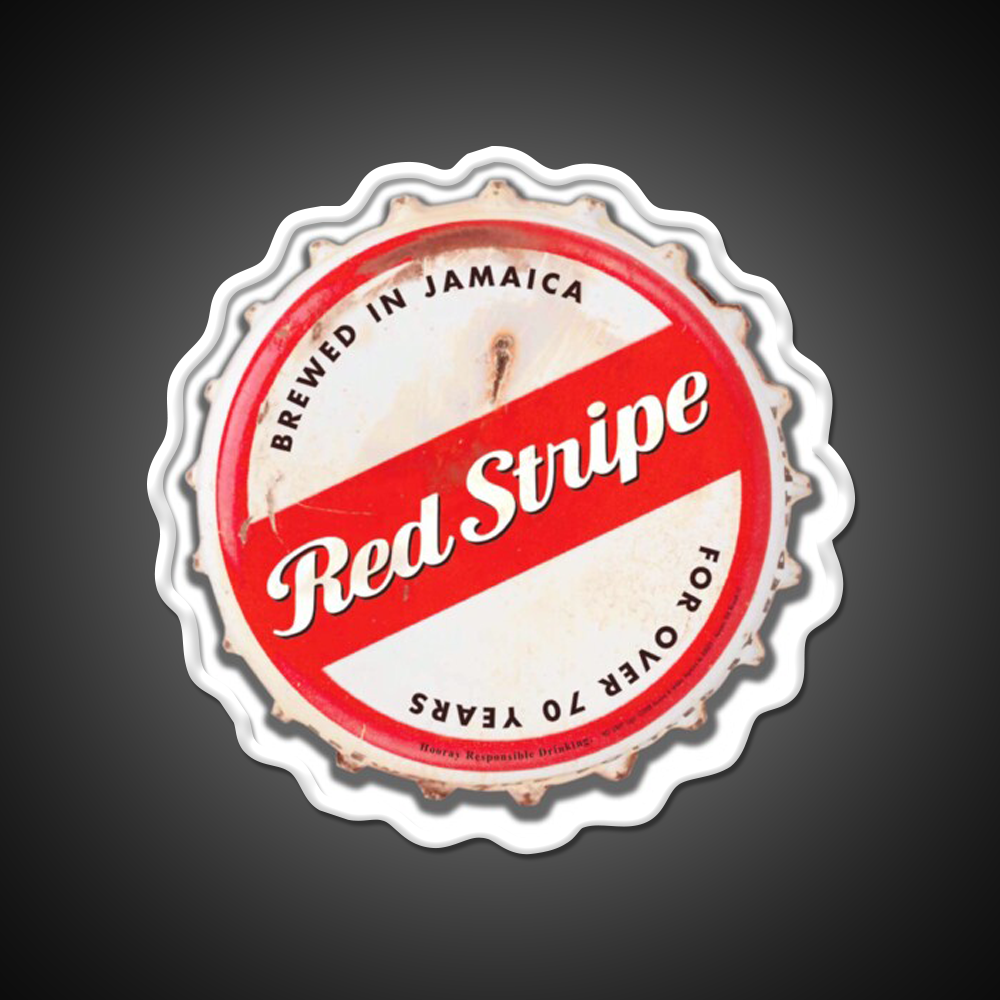 Red Stripe Bottle Cap Beer Bar Decor Led Neon Sign Wall Art Rgb Color - LED neon sign view 11