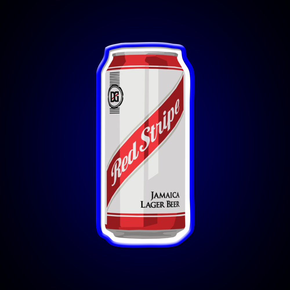 Red Stripe Can Beer Bar Decor Led Neon Sign Rgb Color - LED neon sign view 5