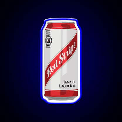 Red Stripe Can Beer Bar Decor Led Neon Sign Rgb Color - LED neon sign view 5