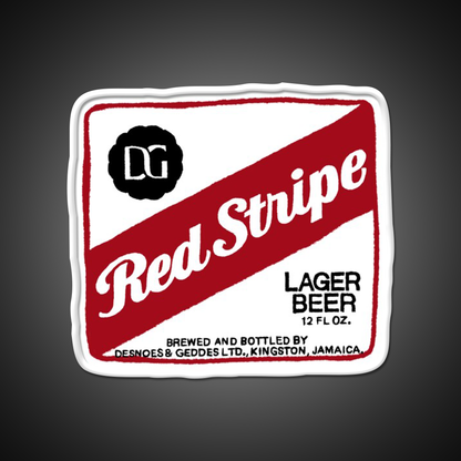 Red Stripe Transparent Pop Beer Bar Decor Led Neon Sign Rgb Color - LED neon sign view 11