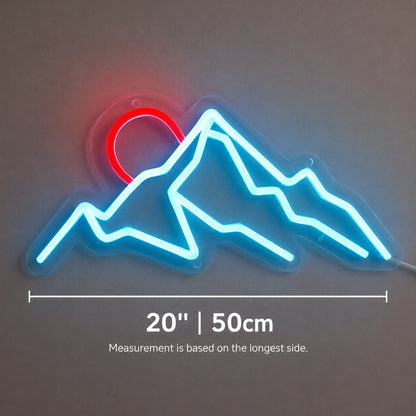 Red Sun Mountain Neon Sign LED Neon Sign size image
