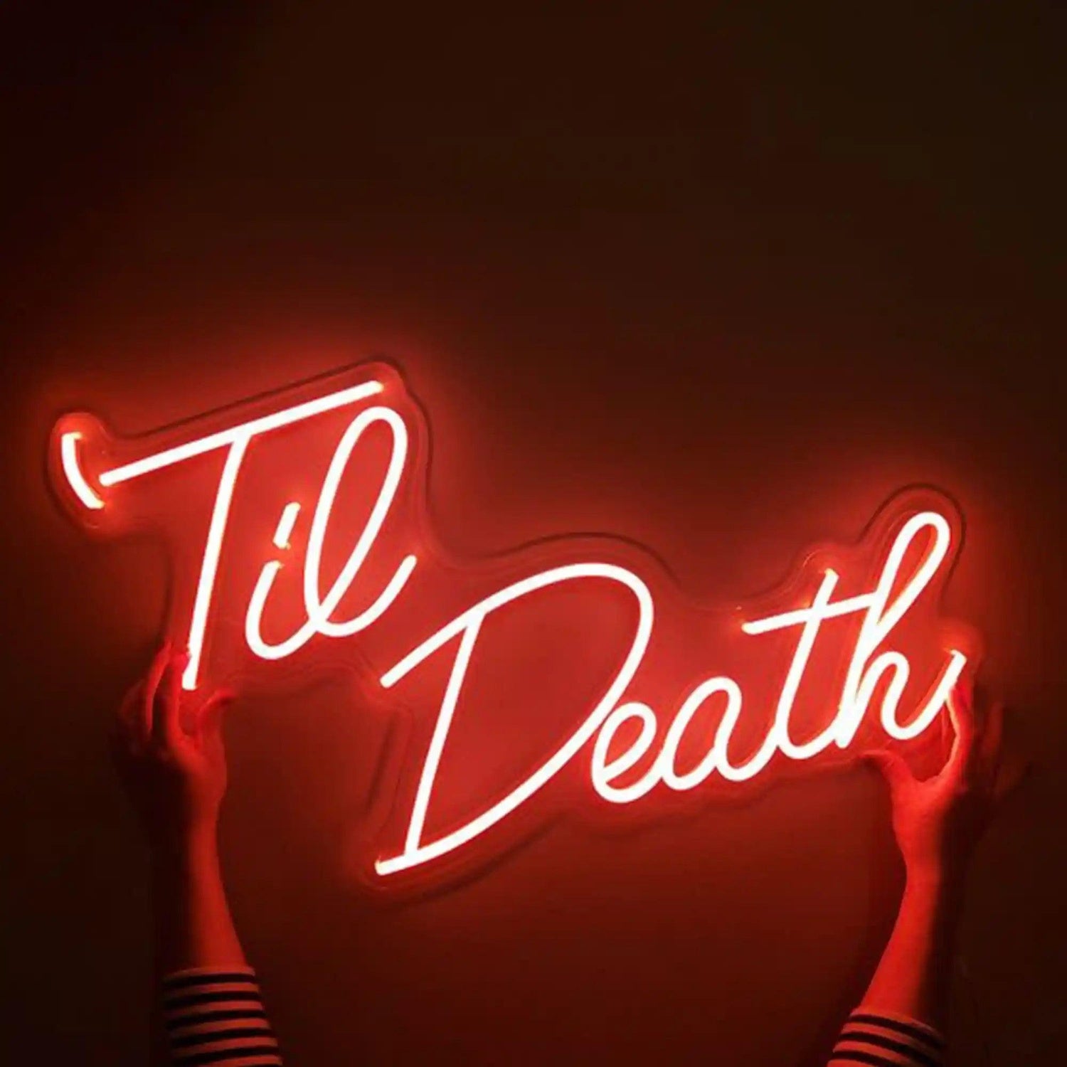 Red Till Death Led Neon Sign For Wedding Decor Theme Parties | Shineneon