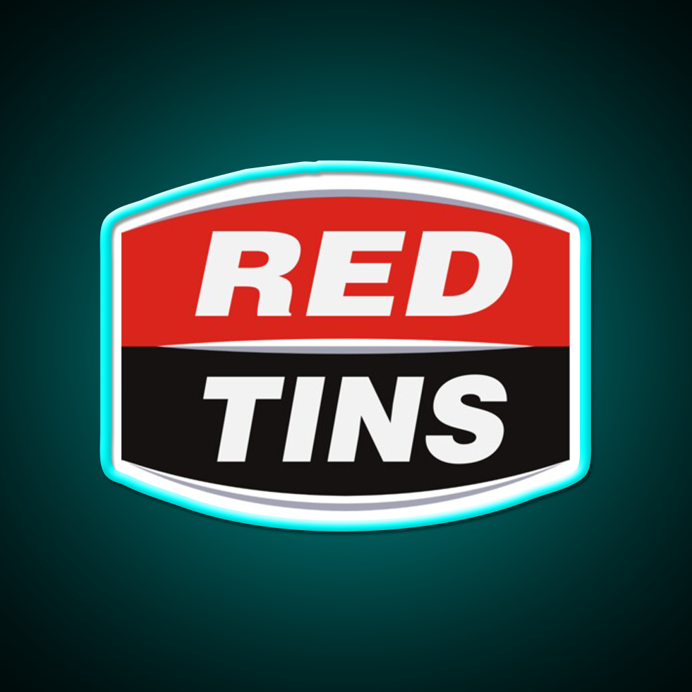 Red Tins Beer Bar Decor Led Neon Sign Rgb Color - Size and dimension reference