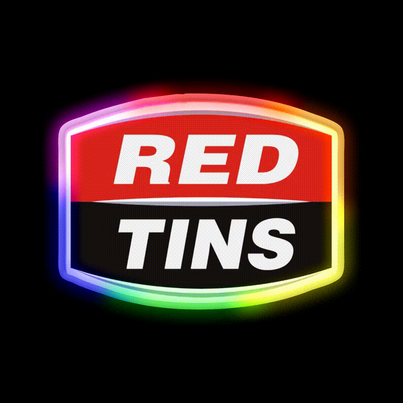 Red Tins Beer Bar Decor Led Neon Sign Rgb Color - LED neon sign close-up detail
