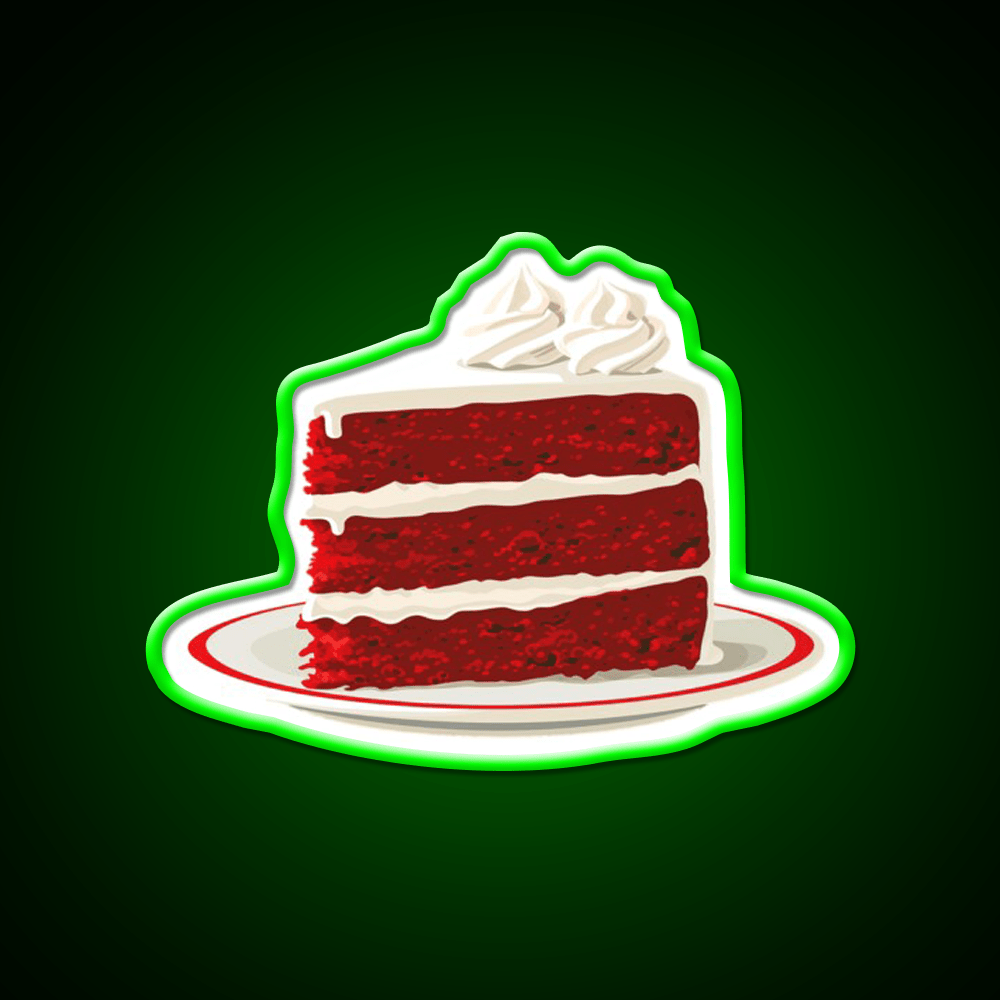 Red Velvet Cake Snack Food Led Neon Sign Rgb Color - Shineneon