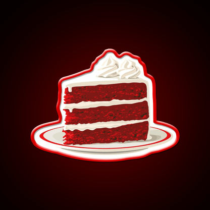 Red Velvet Cake Snack Food Led Neon Sign Rgb Color - Shineneon