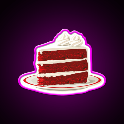 Red Velvet Cake Snack Food Led Neon Sign Rgb Color - Shineneon