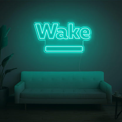 Red Wake Led Neon Sign For Modern Home Decor | Shineneon
