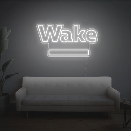 Red Wake Led Neon Sign For Modern Home Decor | Shineneon