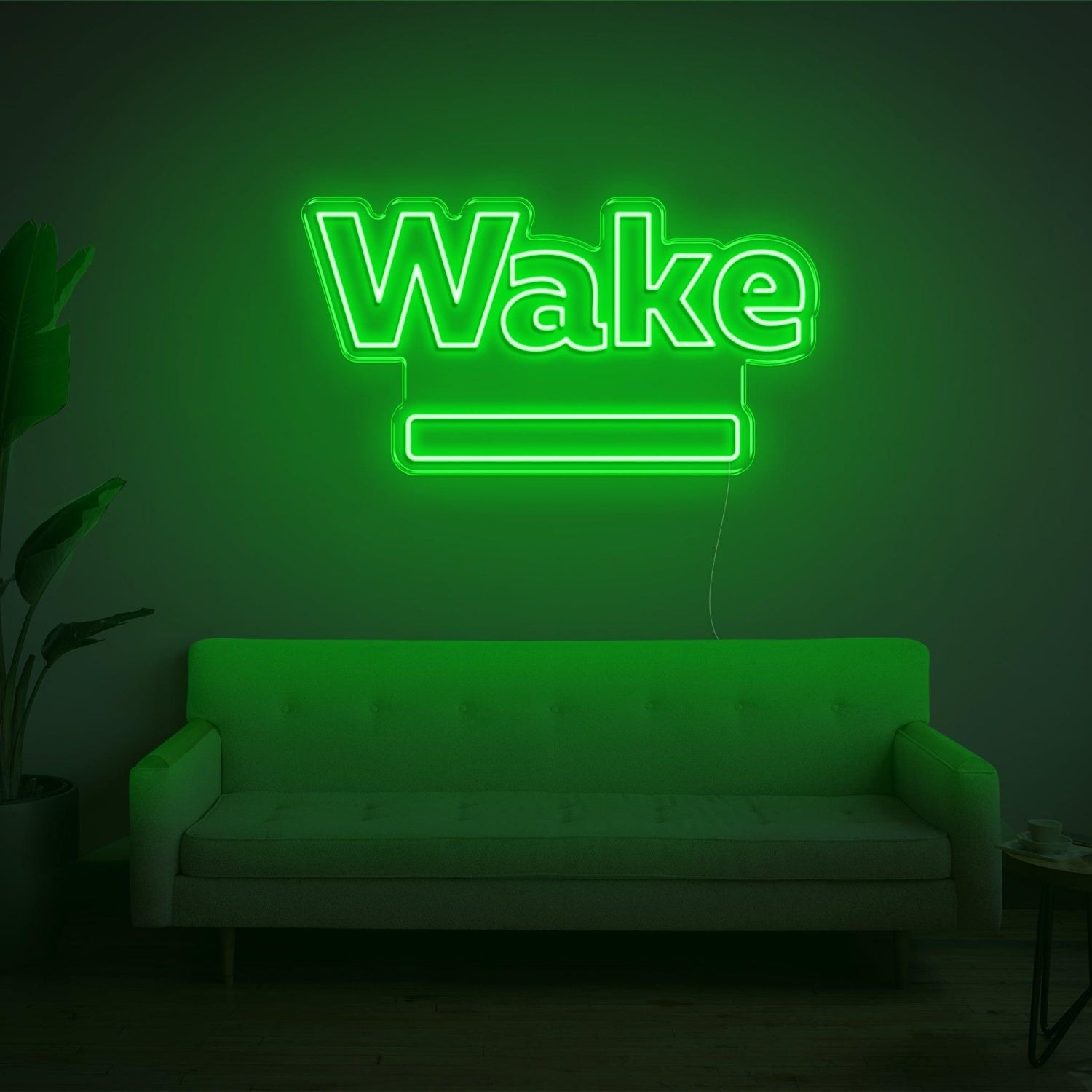 Red Wake Led Neon Sign For Modern Home Decor | Shineneon