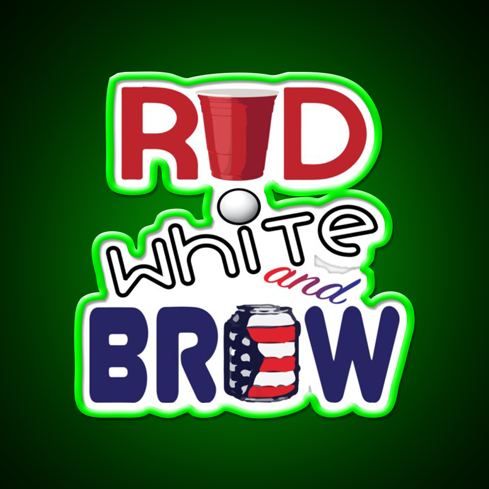 Red White And Brew Beer Bar Decor Led Neon Sign Rgb Color - LED neon sign view 8