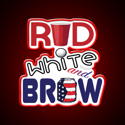 Red White And Brew Beer Bar Decor Led Neon Sign Rgb Color - LED neon sign view 10