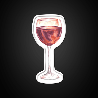 Red Wine Watercolor Painting Cocktail Bar Decor Led Neon Sign Rgb Color - Shineneon