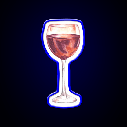 Red Wine Watercolor Painting Cocktail Bar Decor Led Neon Sign Rgb Color - Shineneon