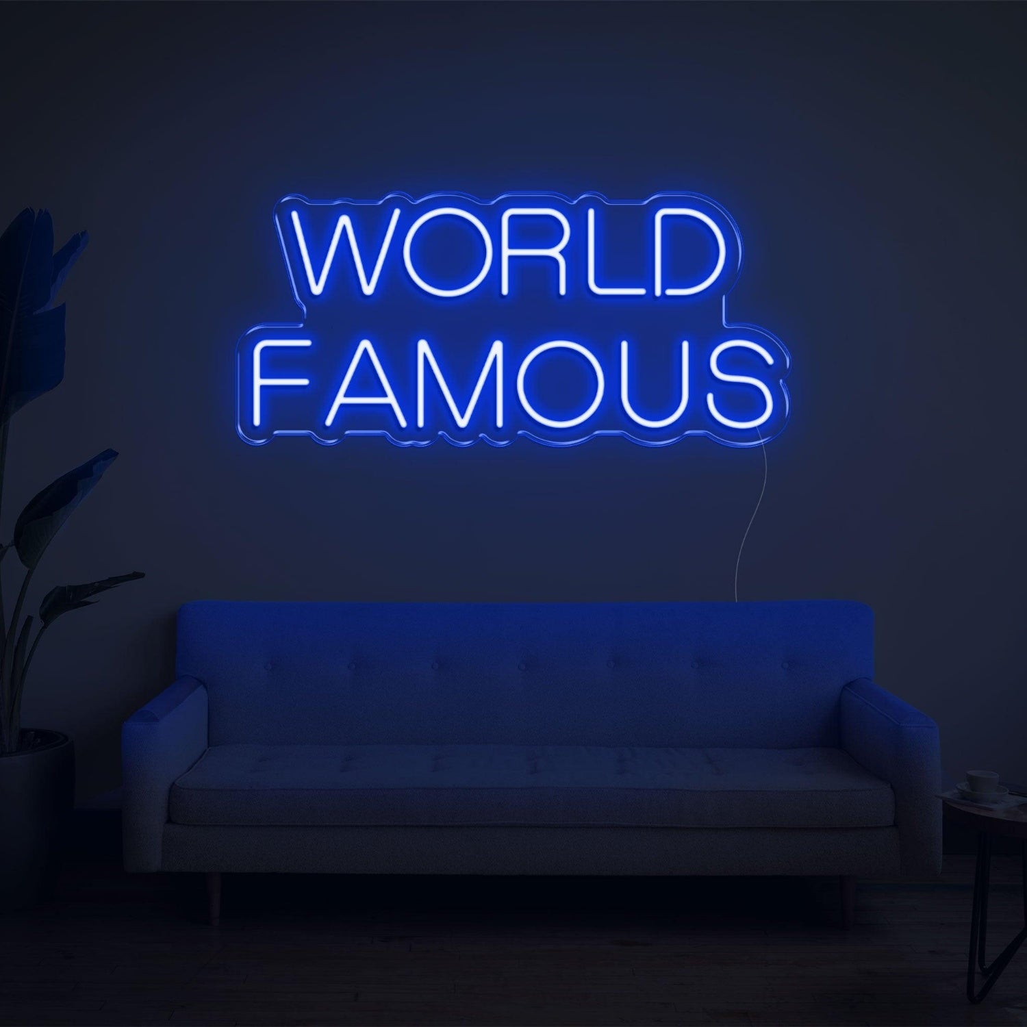 Red World Famous Led Neon Sign For Home Living Room Studio Decor | Shineneon