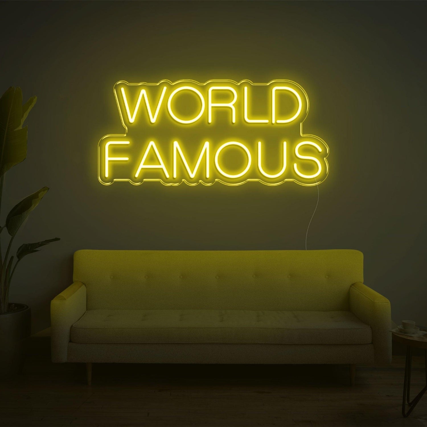 Red World Famous Led Neon Sign For Home Living Room Studio Decor | Shineneon