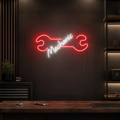 Red Wrench Workshop Neon Sign LED Neon Sign high-converting product image